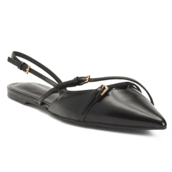 TONY BIANCO Leather Jamo Flat Mules 7.5 - Picture 1 of 1